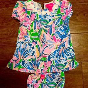Lilly Pulitzer 6-12 month Baby Dress Infant Shift with Bloomers